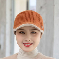 2021 czapki dla kobiet jesień zima sport puste Top czapki damskie dzianiny ciepłe czapka z daszkiem moda Running Golf Sun Hat 2